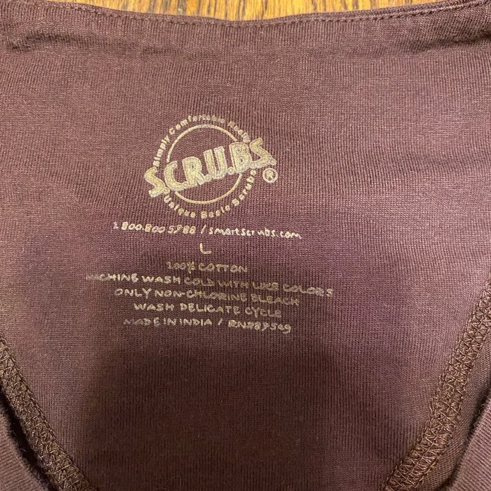 S.C.R.U.B.S. Brown Tee, size large - Picture 2 of 3